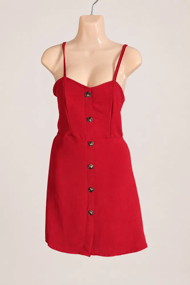 Vestido casual con botones